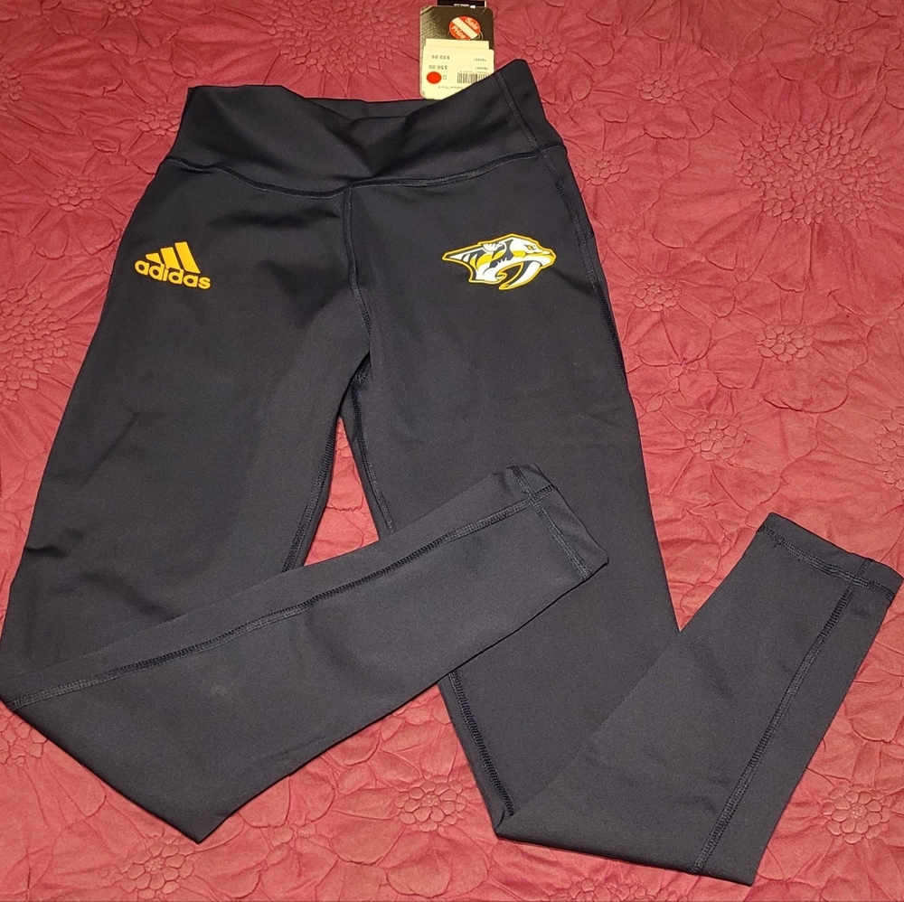 Adidas Navy Nashville Predators Leggins